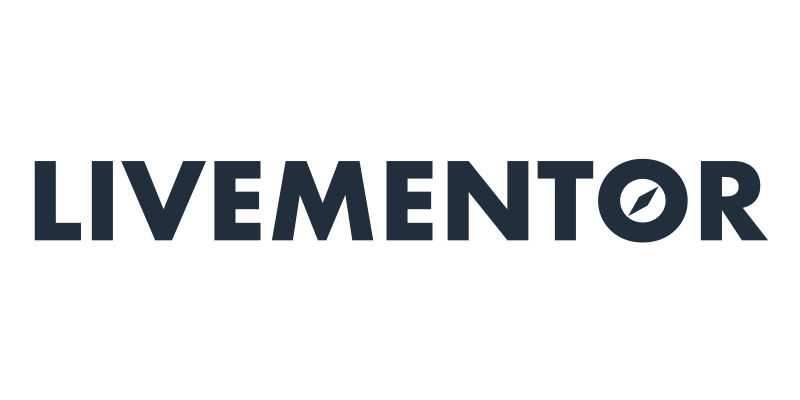 Logo Livementor, la plateforme de formation en ligne pour les entrepreneurs